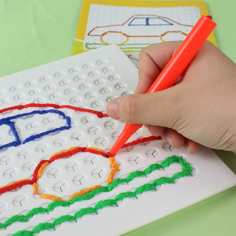 Buntes DIY-Stickset für Kinder – Kreatives Handarbeitsset zum Sticken & Gestalten