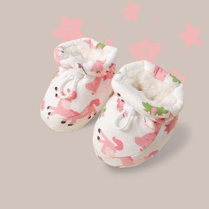 Niedliche Baby-Stiefelchen mit süßen Tiermotiven