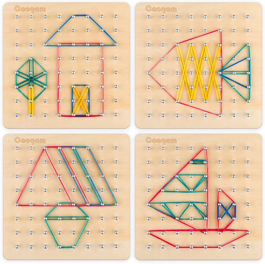 Geometrische Stecktafel – Entdecke Formen und Muster