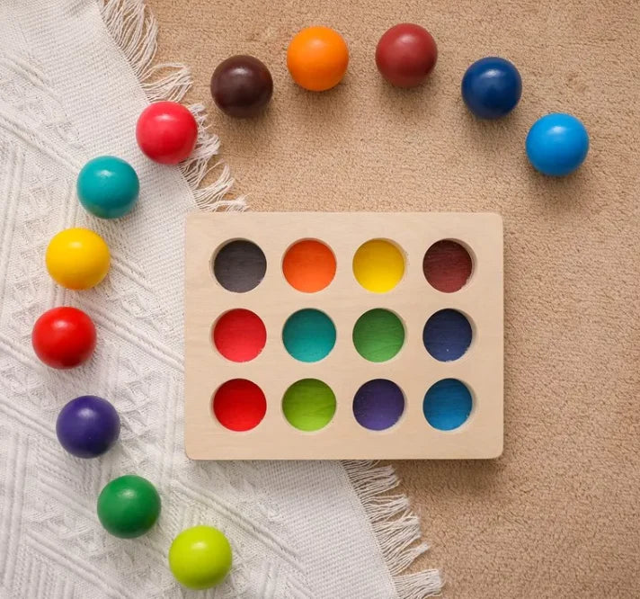 Montessori Regenbogen Sortierspiele