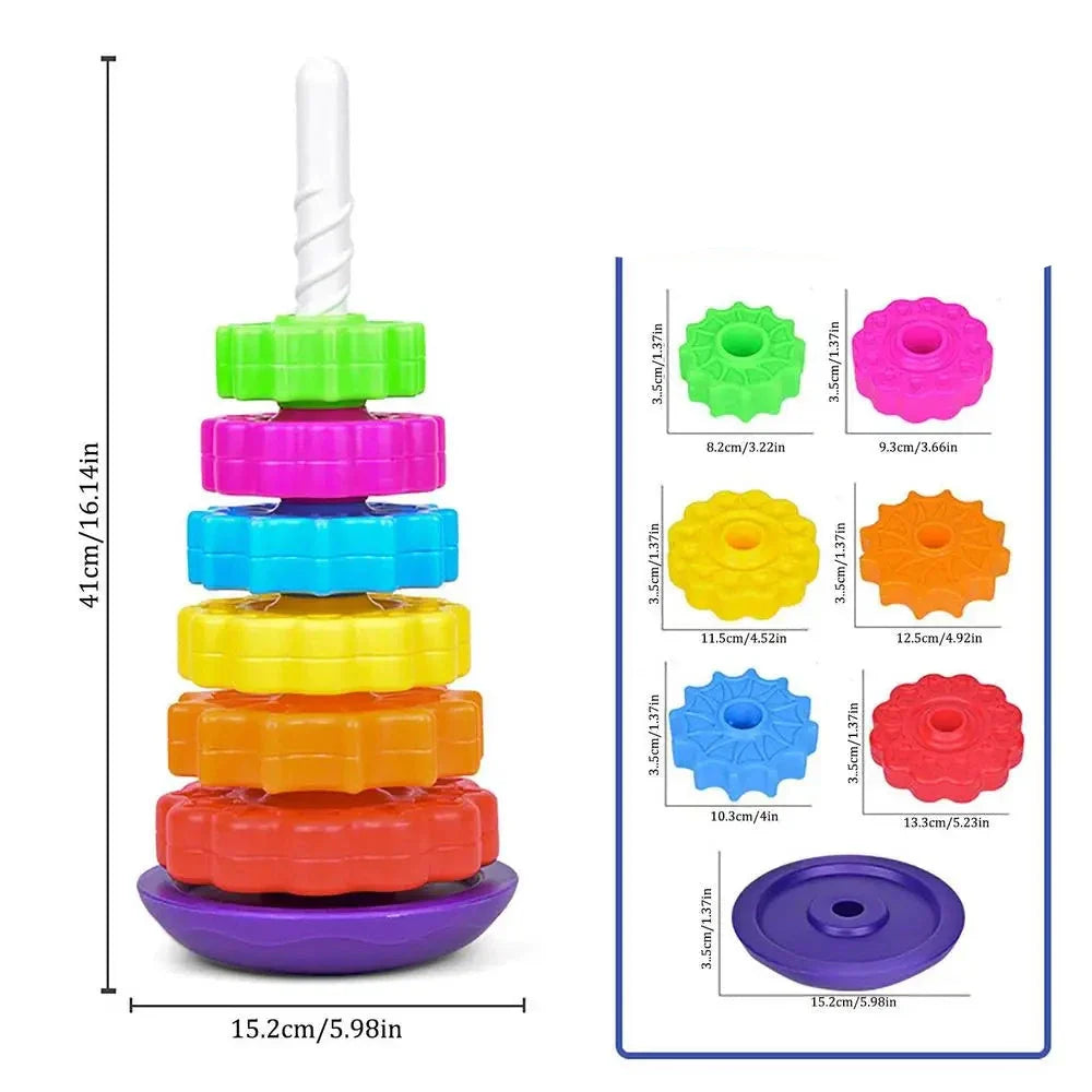 Bunter Regenbogen Spielturm für Kinder