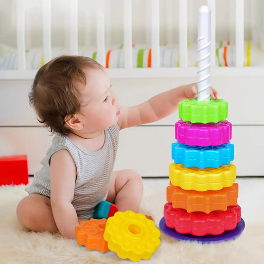 Bunter Regenbogen Spielturm für Kinder