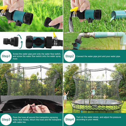 Wassersprinkler für Trampolin – Erfrischender Sprungspaß im Garten