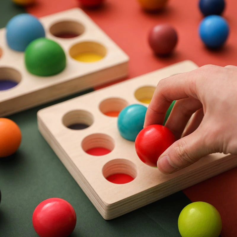 Farbenkugel Sortierspiel – Pädagogisches Lernspiel für Kinder