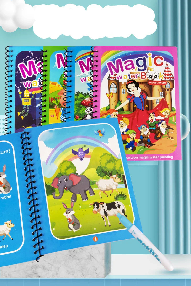Wasser-Malbuch für Kinder – Magische Farben
