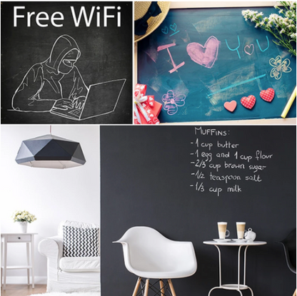 Kreidetafel für Wand und Möbel – Selbstklebende Tafelfolie