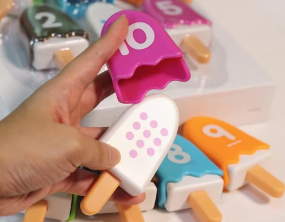 Lernspielzeug Eiscreme-Set – Zählen und Spielen mit Spaß