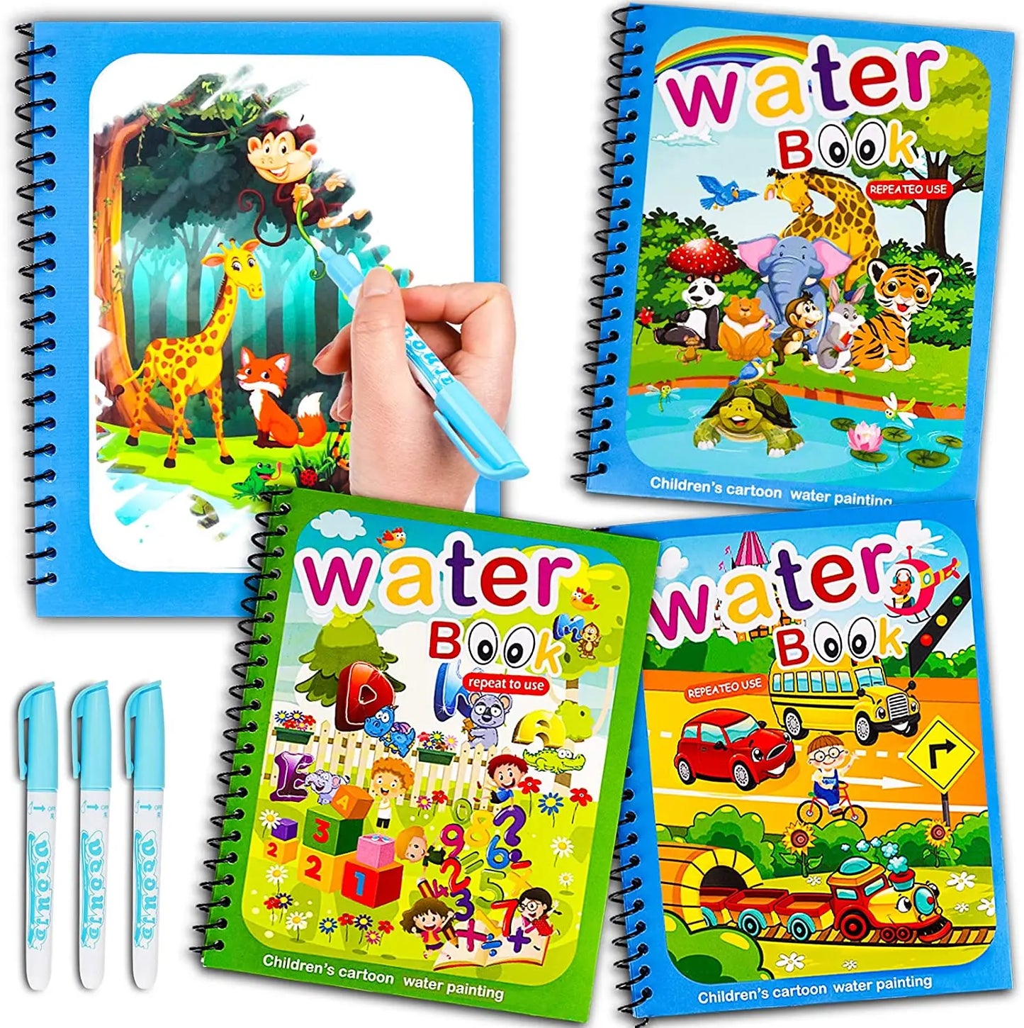 Wasser-Malbuch für Kinder – Magische Farben