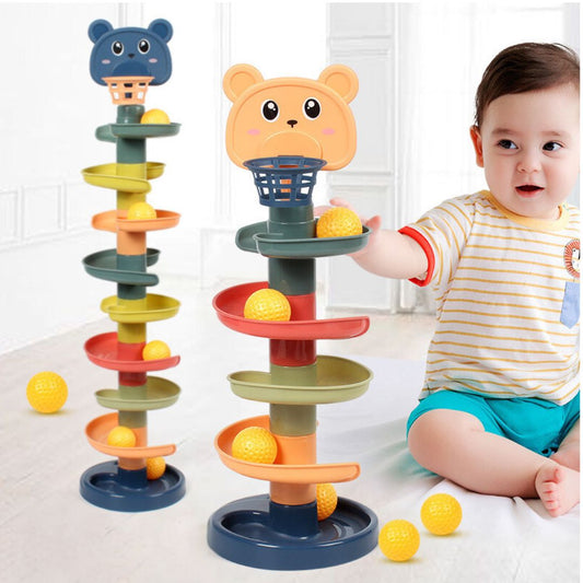 Bunter Montessori Ball Turm für Kinder