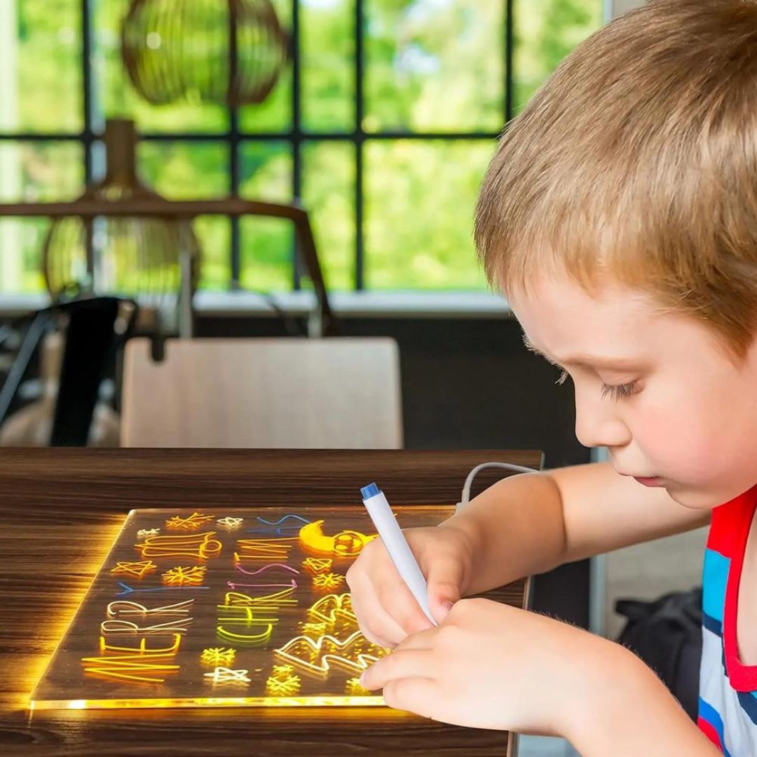 Magisches LED-Malbrett für Kinder – Leuchtendes Zeichenpad für kreative Ideen