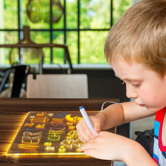 Magisches LED-Malbrett für Kinder – Leuchtendes Zeichenpad für kreative Ideen