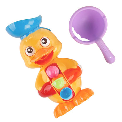 Interaktive Badeente mit Wasserrad