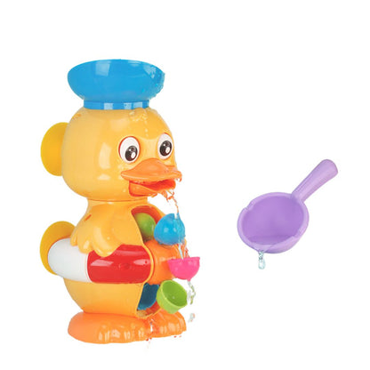 Interaktive Badeente mit Wasserrad