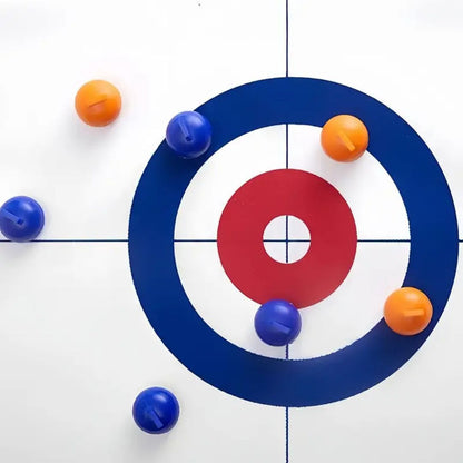Mini Curling Spiel für Zuhause – Spaßiges Geschicklichkeitsspiel für die ganze Familie