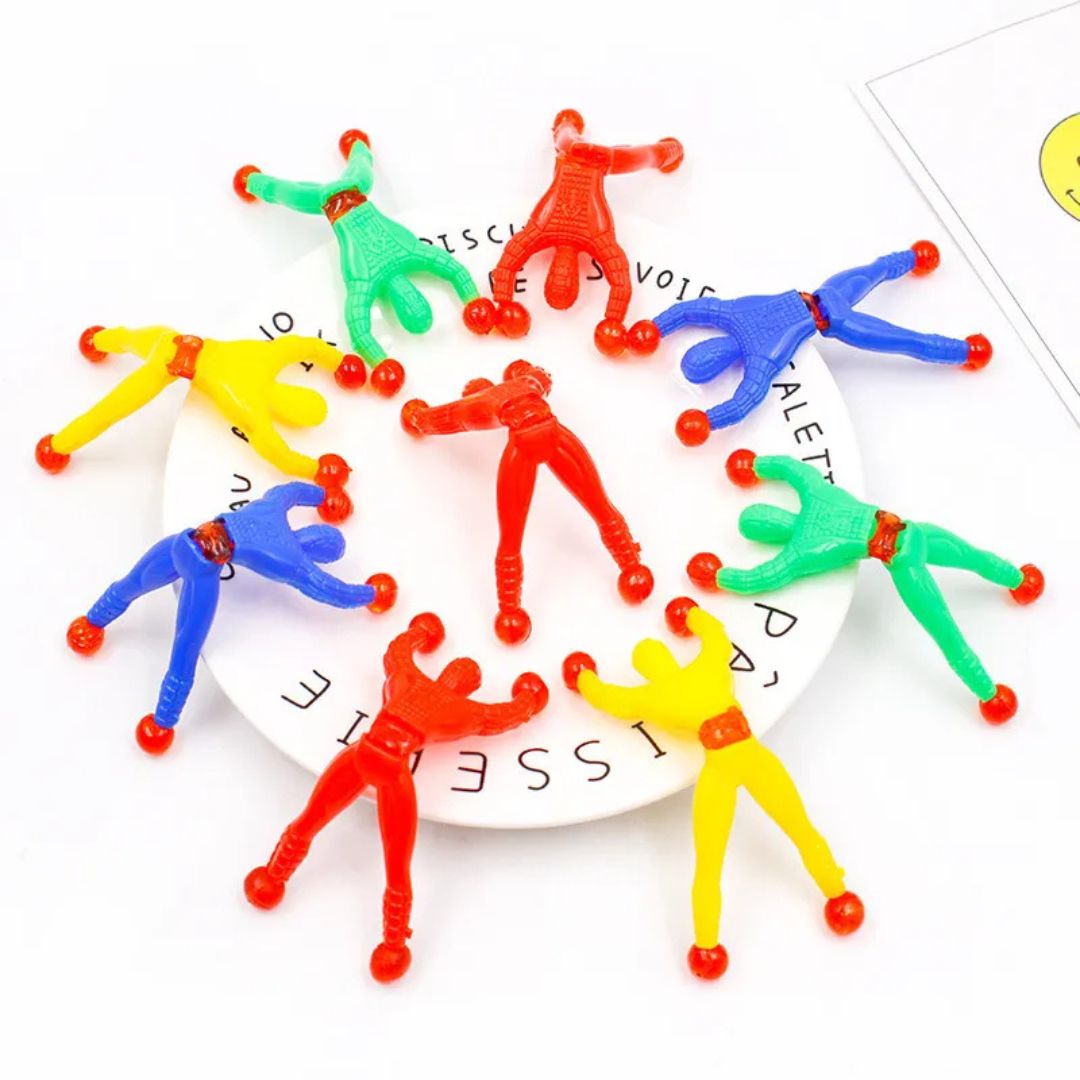 Klebrige Klettermännchen Spielzeug für Kinder – 10er Set zum Klettern und Spielen