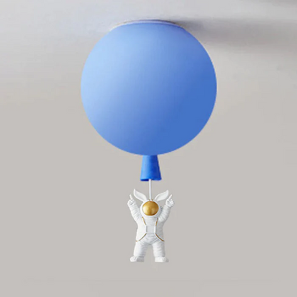 Moderne Mond- und Astronauten LED-Deckenleuchte für Kinderzimmer – Stimmungsvolle Raumbeleuchtung
