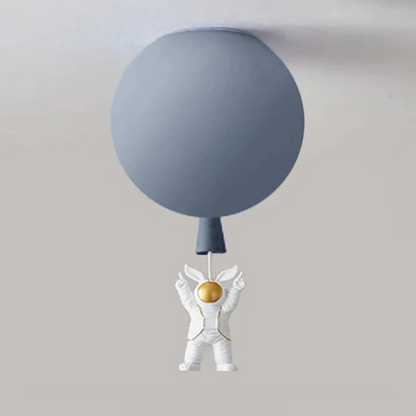 Moderne Mond- und Astronauten LED-Deckenleuchte für Kinderzimmer – Stimmungsvolle Raumbeleuchtung