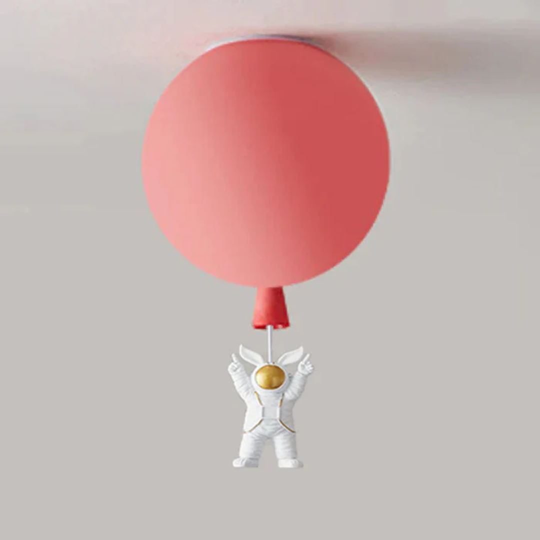 Moderne Mond- und Astronauten LED-Deckenleuchte für Kinderzimmer – Stimmungsvolle Raumbeleuchtung