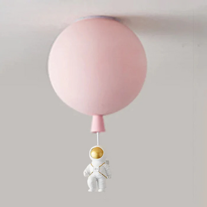 Moderne Mond- und Astronauten LED-Deckenleuchte für Kinderzimmer – Stimmungsvolle Raumbeleuchtung