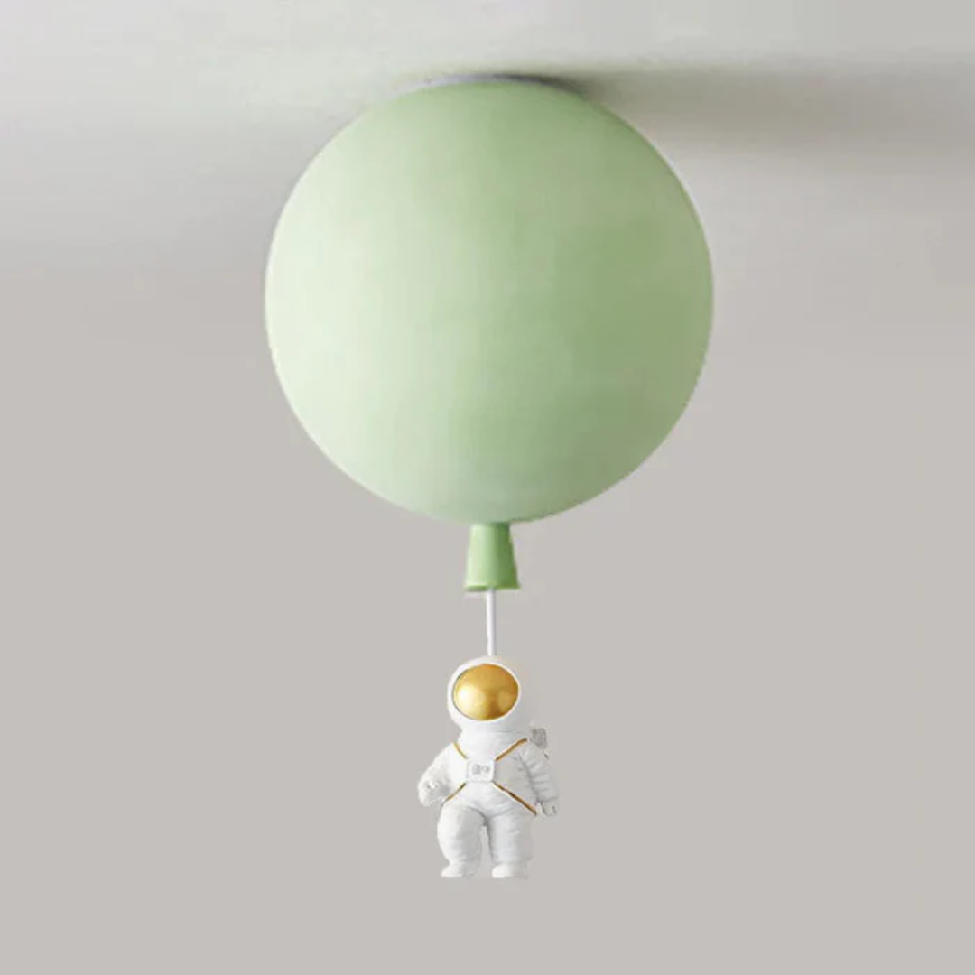 Moderne Mond- und Astronauten LED-Deckenleuchte für Kinderzimmer – Stimmungsvolle Raumbeleuchtung