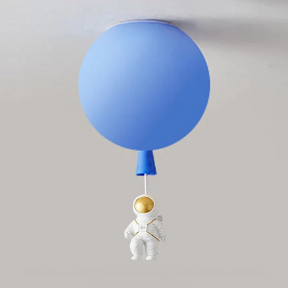 Moderne Mond- und Astronauten LED-Deckenleuchte für Kinderzimmer – Stimmungsvolle Raumbeleuchtung