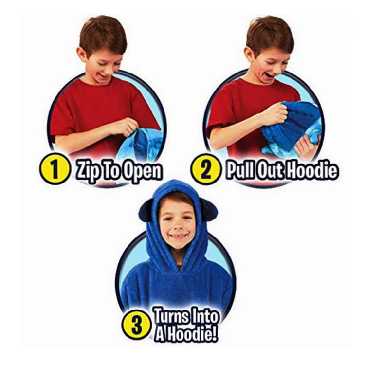 Kuscheliger Hoodie-Decke – Warm und Praktisch für Alle