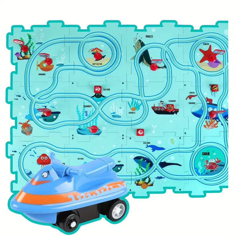 Kreative Puzzle Bahn Bausteine Set