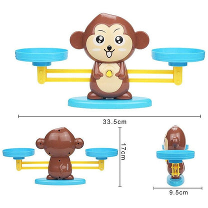 Spaßiges Mathematikspiel mit der Affenwaage – Lernspielzeug für Kinder
