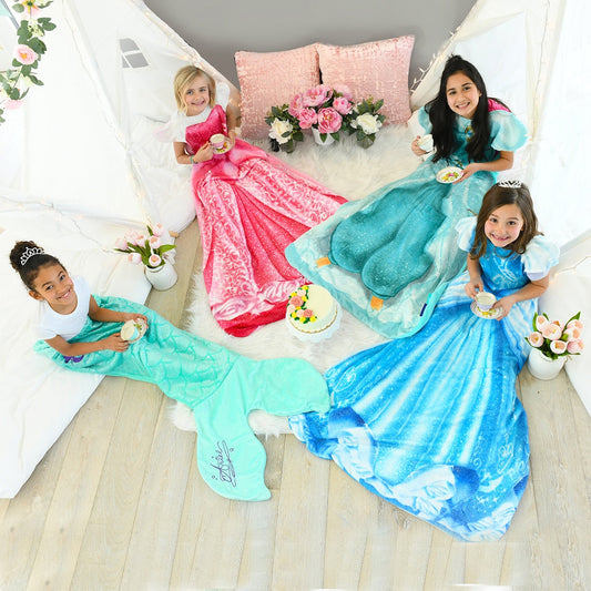 Magische Prinzessinnen-Decke für Kinder