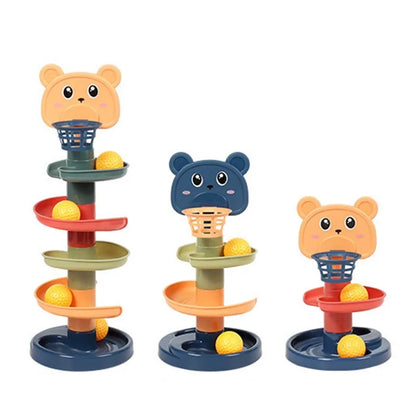 Kugelbahn-Spielset – Rutschspaß und Stapelabenteuer für Kinder