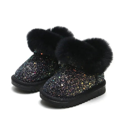 Kuschelige Glitzer-Winterstiefel für Kinder – Warme und Stylische Begleiter
