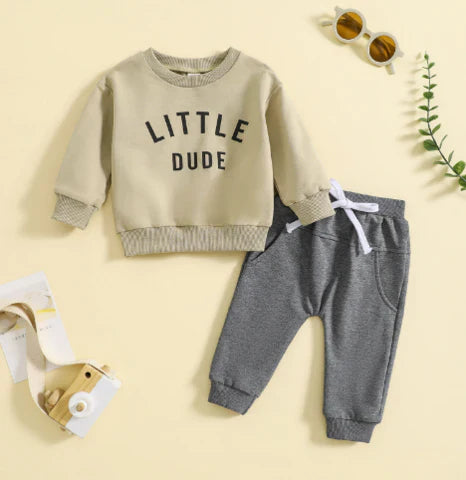 Stylisches 'Little Dude' Baumwoll-Set für Kinder