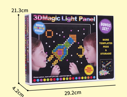 Kreatives LED-Lichtstecker Set – Magisches Leuchtspiel für dein Zuhause