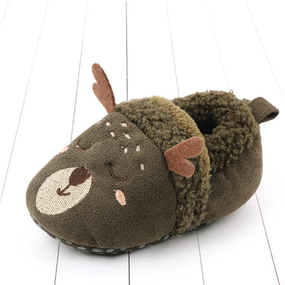 Rutschfeste Sohlen – Warme Kleinkind-Hausschuhe mit süßem Tierdesign