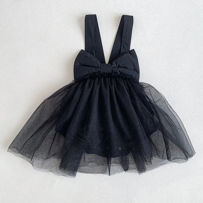 Niedliches Baby-Kleid mit Schleife – Tüllkleid für Mädchen in zartem Design