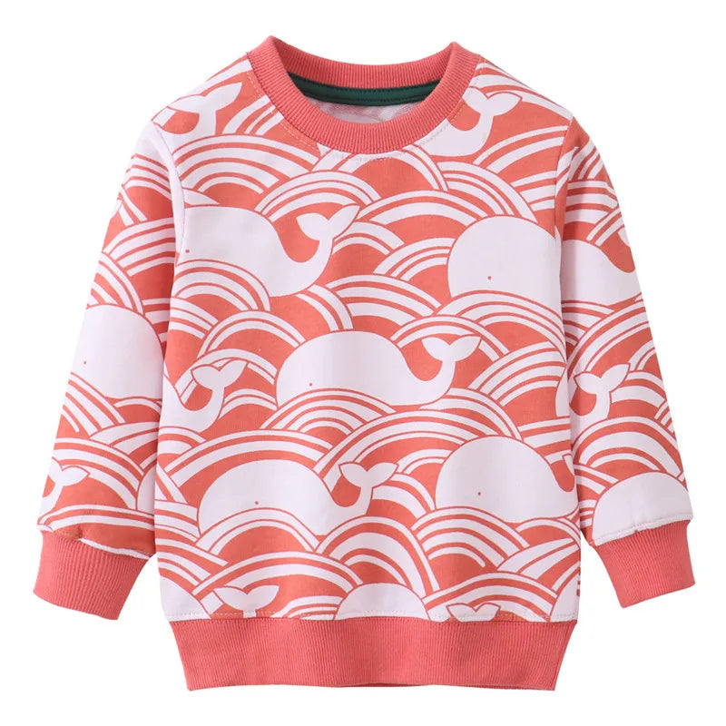 Kuscheliger Herbst-Sweater – Kinder-Pullover mit süßem Wal-Muster