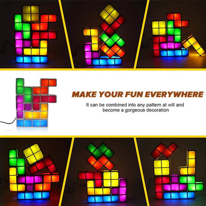 Kreative Tetris-Lampe – Modulare Leuchtblöcke für dein Zuhause