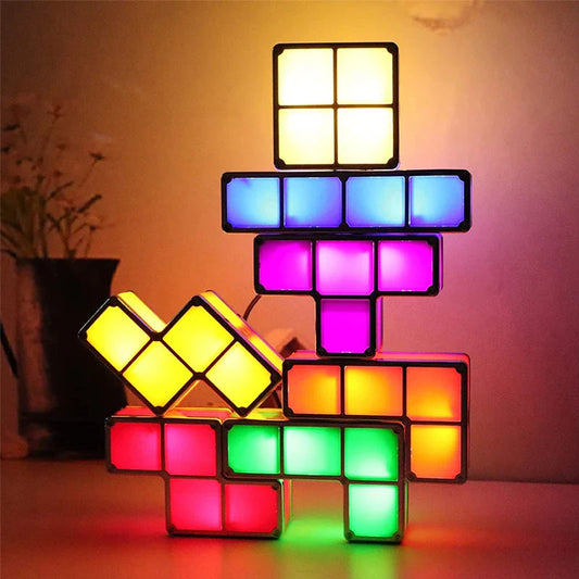 Kreative Tetris-Lampe – Modulare Leuchtblöcke für dein Zuhause