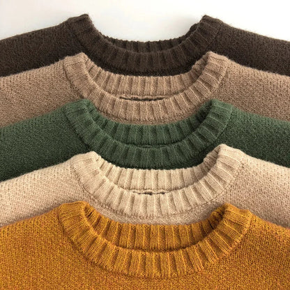 Kuschelweicher Strick-Baby-Pullover mit Tierdesign – Bequemer Kinderpullover mit praktischer Tasche
