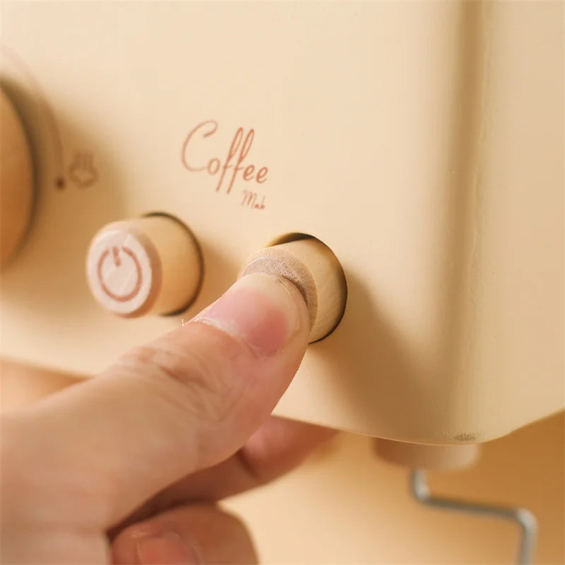 Kleine Barista – Holz Espressomaschinen-Set für Kinder zum Kaffeekochen