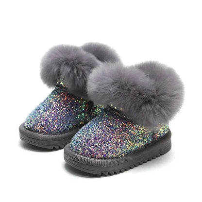 Kuschelige Glitzer-Winterstiefel für Kinder – Warme und Stylische Begleiter