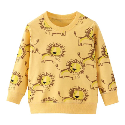 Faszinierende Dino-Drucke – Kuscheliger Kinderpullover für kalte Tage