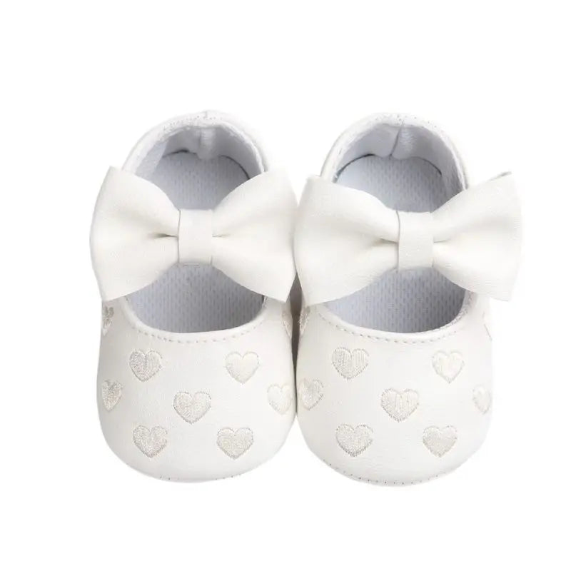 Anti-Rutsch Krabbelschuhe für Babys – Weiche Schuhe mit Schleife für Mädchen