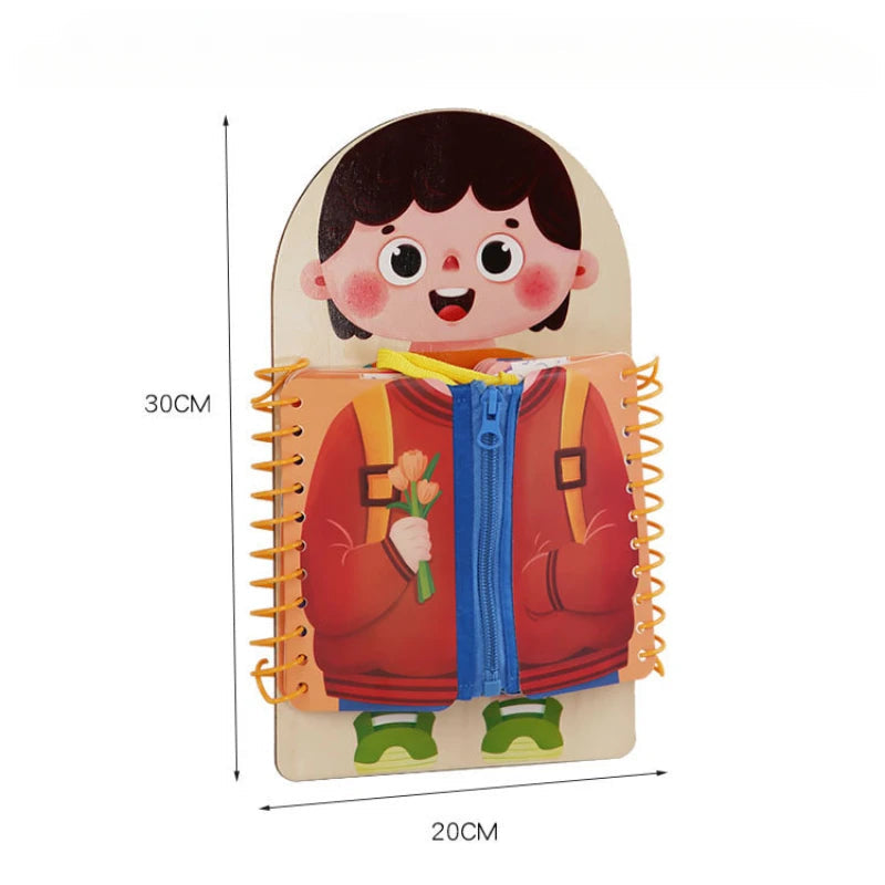 Lernspaß beim Anziehen – Interaktives Puzzle-Buch für Kinder