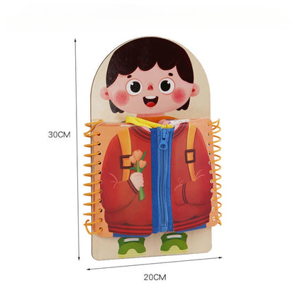 Lernspaß beim Anziehen – Interaktives Puzzle-Buch für Kinder