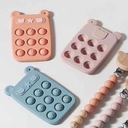 Silikon-Beißring & Fidget-Spielzeug – Stresslöser für Babys