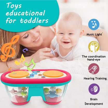 Baby-Trommel-Set mit Licht und Musik – Rhythmus-Spaß für Kleinkinder