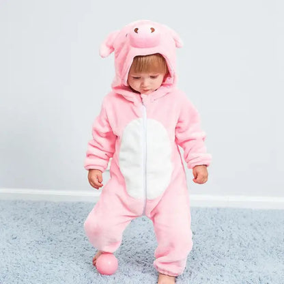 Niedlicher Tier-Motiv Babystrampler