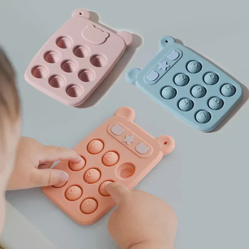 Silikon-Beißring & Fidget-Spielzeug – Stresslöser für Babys