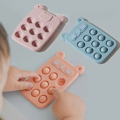 Silikon-Beißring & Fidget-Spielzeug – Stresslöser für Babys